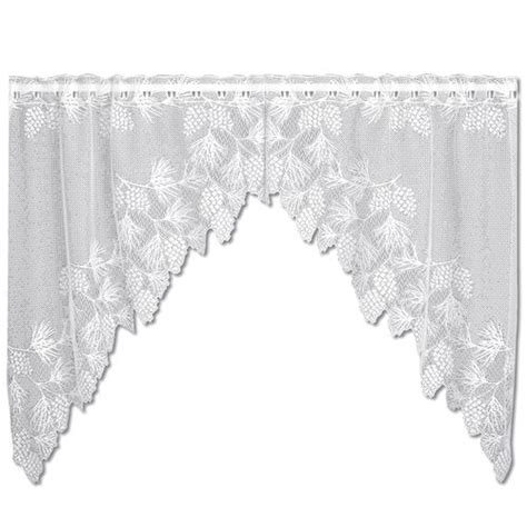 Timberland Lace Swag Valance Pair 68 X 40 Touch Of Class