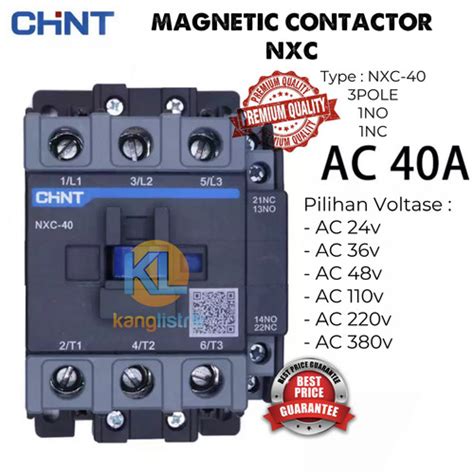 Jual Kontaktor Contactor Chint A Nxc Ac V V V V V V