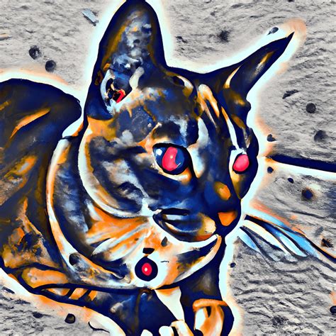 Beautiful Cat Art Graphic · Creative Fabrica