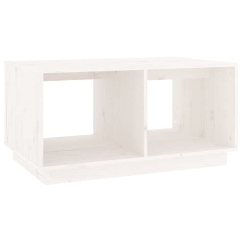 Fhe Table Basse Blanc X X Cm Bois Massif De Pin Yosoo Dx