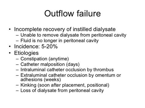 Complications of peritoneal dialysis