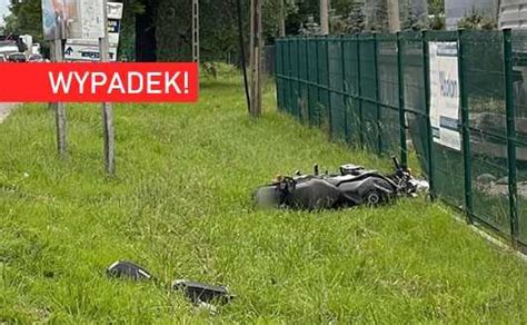 Wypadek W Czechowicach Dziedzicach Motocyklista Nieprzytomny