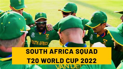 South Africa Squad List For Mens T20 World Cup 2022 Cric Chef