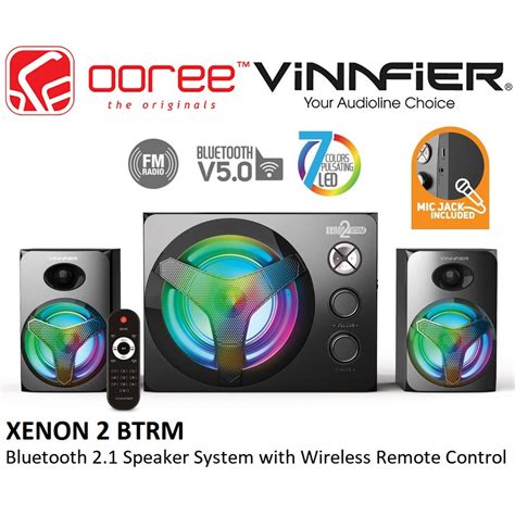 Vinnfier Xenon Btrm Speaker System With Bluetooth V Remote