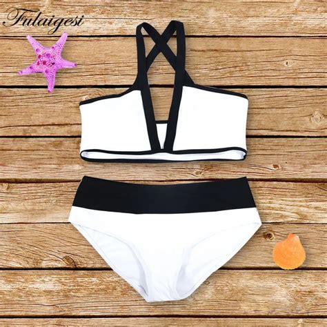 Traje de baño Fulaigesi para mujer bikini blanco de cintura baja