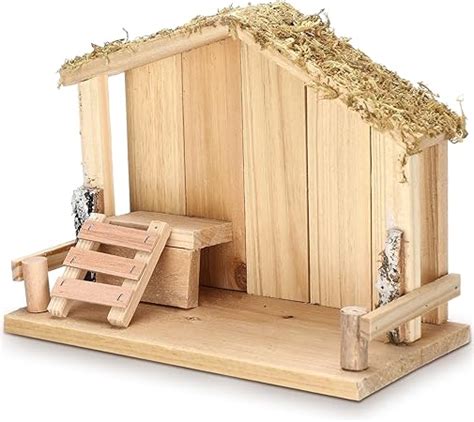 Amazon Suzile Christmas Manger For Nativity Scene Wooden Nativity