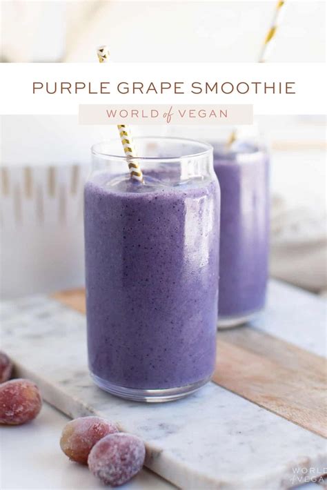 Grape Smoothie—satisfy Your Sweet Tooth Naturally