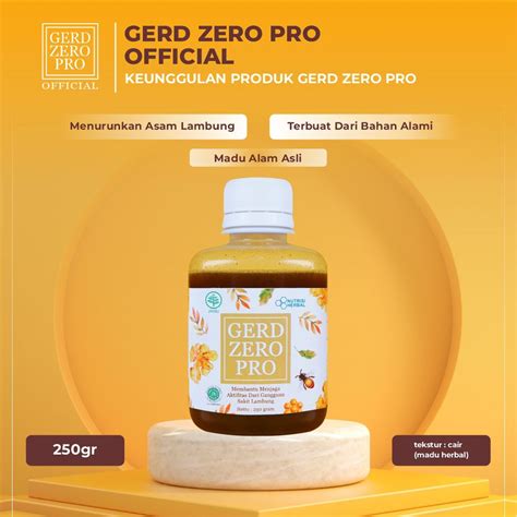 Jual Madu Gerd Zero Pro Asam Lambung Original 3x Lebih Cepat Atasi