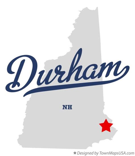 Map of Durham, NH, New Hampshire