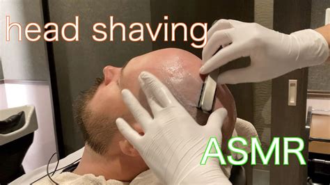 💈japanese Barber💈head Shave💈asmr Head Massage Healing 癒し スキンヘッド 頭剃り 치유