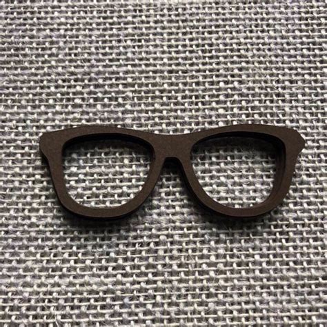 Eyeglass Paper Cut Outs Set Of 25 Hipster Die Cuts Etsy