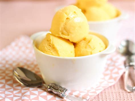 Glace La Mangue Sans Sorbeti Re Recette Glace La Mangue Sans