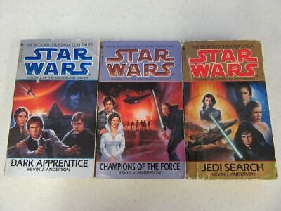 COMPLETE SET Of 3 STAR WARS JEDI ACADEMY SERIES Sci Fi Books KEVIN J