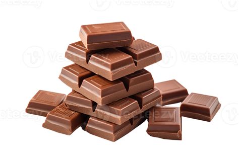 Chocolate Isolated On Transparent Background Png File Cut Out Ai