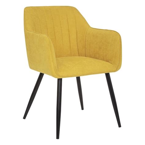 Fauteuil diner Visoca ocre Atmosphera Le Dépôt Bailleul