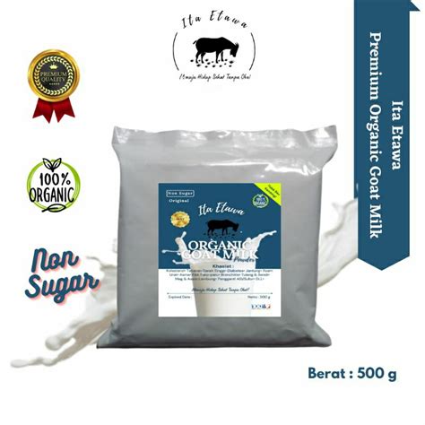 Jual Susu Kambing Sugar Non Sugar 500 Gr Premium Ita Etawa Organik