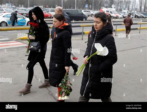 Relatives Of The Victims Who Died From A Plane Crash In Iran Arrive At