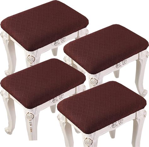 Hfcnmy Stool Covers Rectangle 2 Pack Stretch Rectangle Bar Stool Covers Jacquard