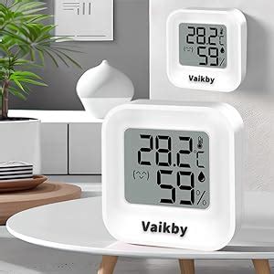 Digital Room Thermometer Hygrometer Vaikby Pack Indoor Humidity Meter