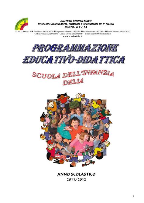 Calaméo Programmazione Scuola dell Infanzia