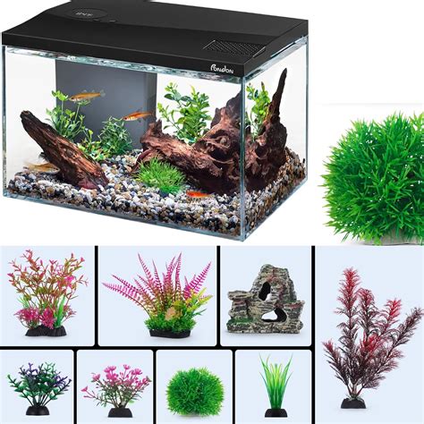 Amazon PONDON Aquarium Combo 5 Gallon Detachable Fish Tank With