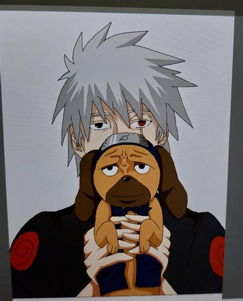 Kakashi with pakkun : r/all_art_is_good