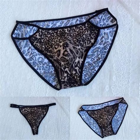 SEXY MENS LEOPARD Pouch G String Bikini Briefs Thongs Underwear Underpants New 11 75 PicClick AU