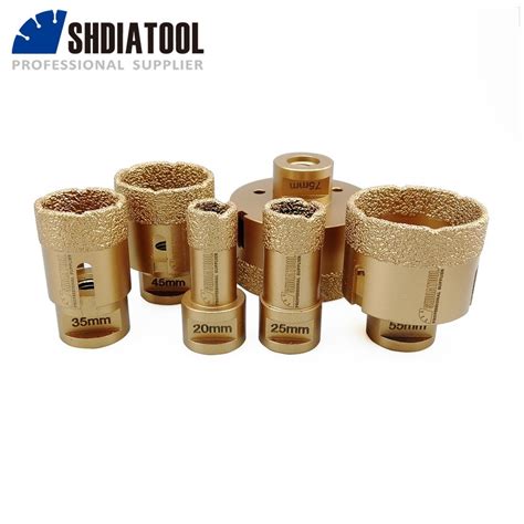 Shdiatool Dia 38mm Vacuum Brazed Diamond Drilling Bits Diamond Core