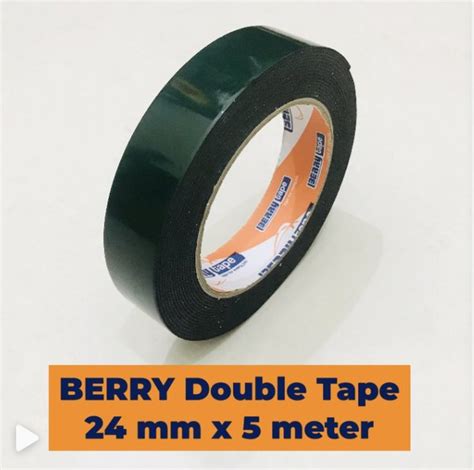 Jual Berry Double Tape Foam Inch X M Double Tape Hijau Busa Hitam