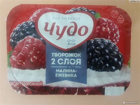 Творожок Чудо 2 слоя малина ежевика - «2 разных по текстуре слоя» | отзывы
