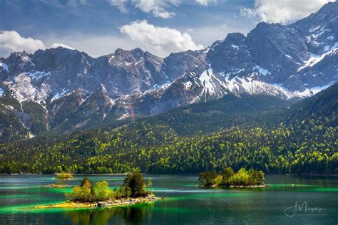 View of lake Eibsee | Landscape, Landscape photography, Beautiful lakes