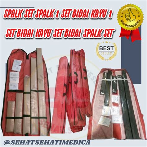 Jual Splak Set Bidai Set Dengan Mitela 5 Pcs Splak Patah Tulang Shopee Indonesia