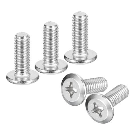 Uxcell M X Mm Flat Round Head Phillips Head Screws Pack