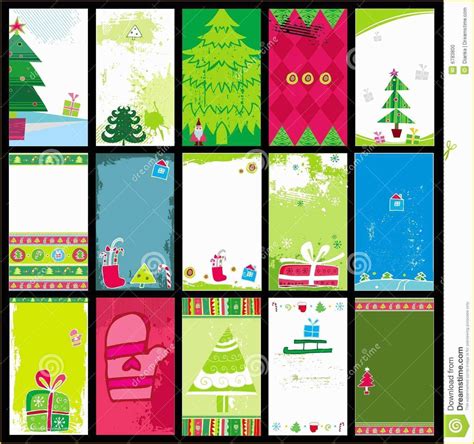 Free Xmas Postcards Templates Of Christmas Cards Templates Stock Vector ...