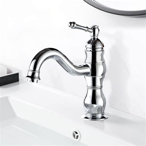 R Tro Mitigeur Robinet De Lavabo Laiton C Ramique Vier Robinet Bleu