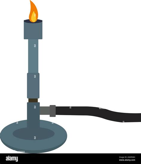 Bunsen Burner Illustration Vector On White Background Stock Vector