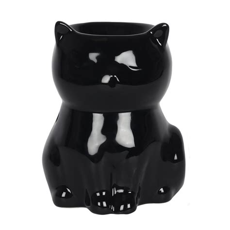 Black Cat Oil Burner Pen Y Coed Castle Gift Shop