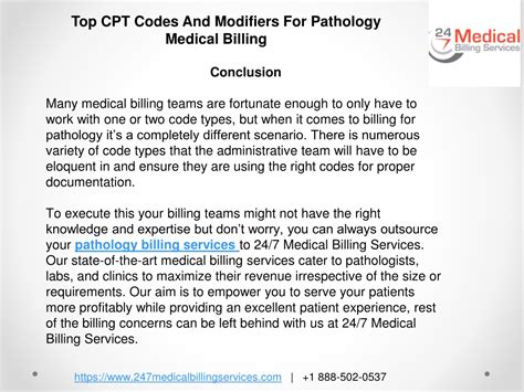 Ppt Top Cpt Codes And Modifiers For Pathology Medical Billing