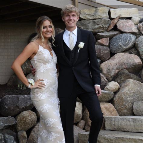 Windsor Nude Lace Prom Dress Gem