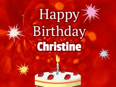 Happy Birthday Christine GIF 14