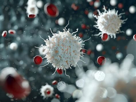 Premium Photo Simulated White Blood Cell Function