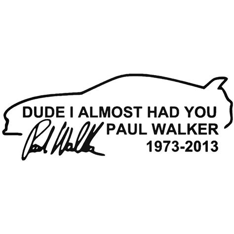 √ Paul Walker Stickers