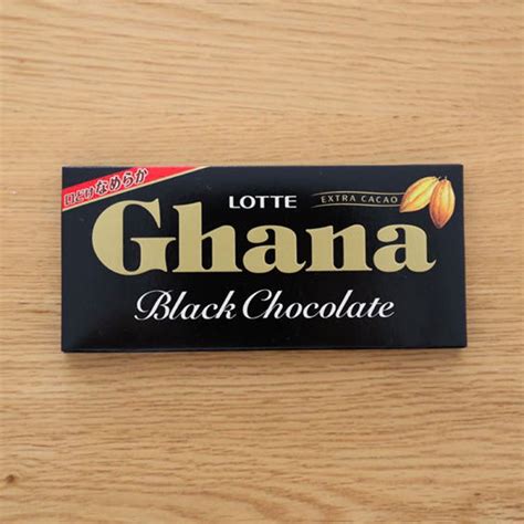 LOTTE Ghana Black Chocolate Bar 50g - Made in Japan - TAKASKI.COM