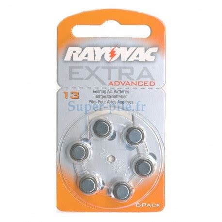 Super Pile Piles Auditives ZA13 PR48 Rayovac Extra Advanced