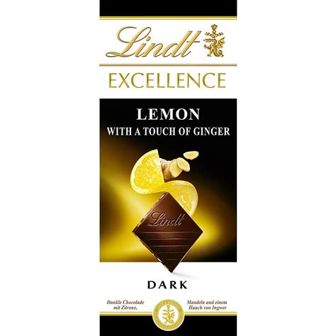 Lindt Excellence Tablette De Chocolat Noir Citron Gingembre Migros