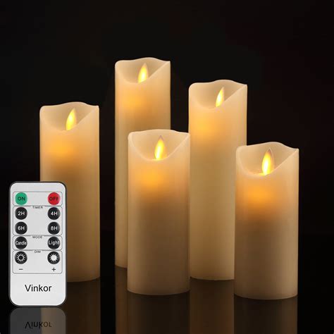 Buy Vinkor Flameless Candles Battery Operated Candles Set Decorative