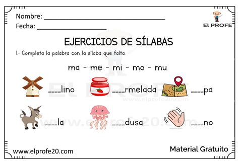 Cuadernillo Completa La Silaba Que Falta Pdf