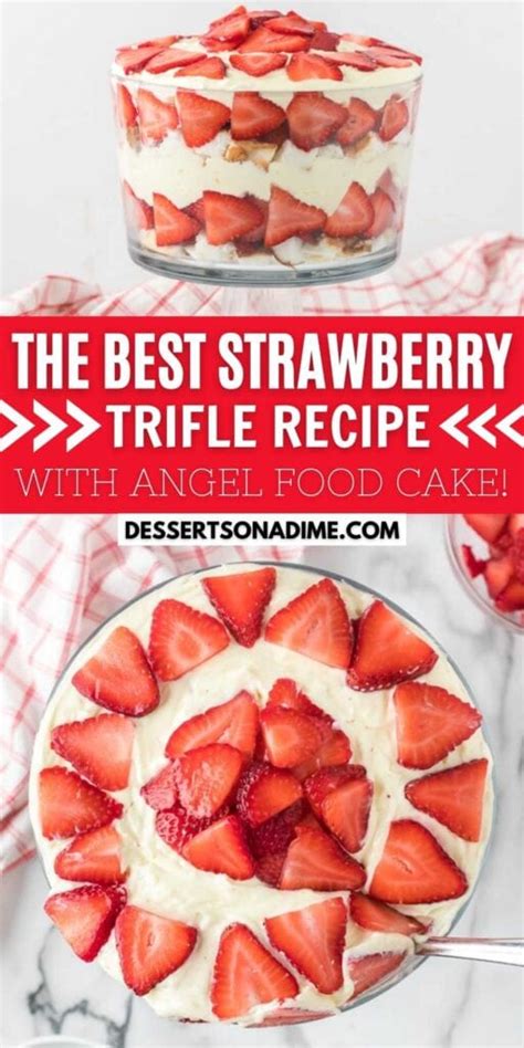 Strawberry Trifle Recipe Video Strawberry Angel Food Cake Trifle