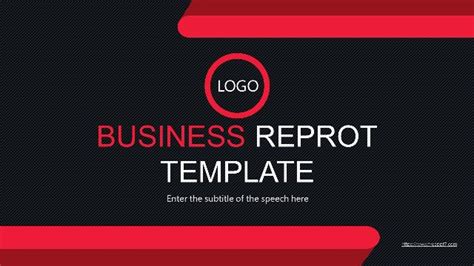 Black red simple business PowerPoint Templates & Google Slides