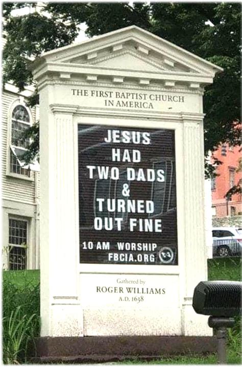The First Street Baptist Church In America Jesus Had 2 Dads The Nation